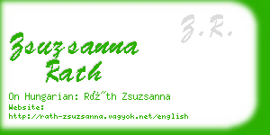 zsuzsanna rath business card